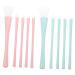 2 Sets Silicone Makeup Brush Silicone Lip Brush Silicone Brush Makeup Make up for Lip Makeup Brush Silica Gel Lip Liner Brush Eyes