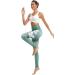 HAPYWER High Waist Yoga Leggings for Women - Tummy Control Gym & Sport Compression Pants in Lotos Green for Running & Workout - Buy Online on GoSupps.com
