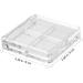 LALAFINA 10pcs Eyeshadow Boxes Compartment Eyeshadow Organizer Lipstick Containers 6x6cm Transparent - Buy Online on GoSupps.com
