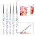 5-Piece Nail Art Liner Brush Set | DIY UV Gel & Acrylic Design Tools for Professional Nail Art - Buy Online on GoSupps.com