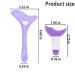 Reusable Winged Eyeliner Stencil - Purple Silicone Eye Makeup Tool - Buy Online on GoSupps.com