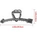 Barrette Women Hair Claw Geometry Hairdressing Color flowers Salon Hair Clamps Hairpins Hair Claws Clips Headwear(Gold) - Buy Online on GoSupps.com