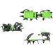 HUAYE BRS 14 Teeth Ice Crampons with Carabiner for Snow Hiking - 2.5cm Spikes - Buy Online on GoSupps.com