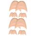 Mobestech 12 Pcs Toe Protector Pointe Shoes Silicone Heels Half Socks Metatarsal Pads for Women Silicone Feet Socking Stuffers Shoes Protector Toe Tips High Heel Silicone Gel Sebs