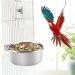 Ftvogue Adjustable Stainless Steel Parrot Feeder - Hanging Food & Water Cups for Bird Cages | Purchase Internationally - Buy Online on GoSupps.com