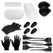 Panysilioer Hair Dyeing Tool Set Disposable Earmuffs Shawl Shower Cap Alligator Clip Baked Oil Bowl Comb Brush Hair Dyeing Gloves