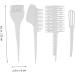 Ipetboom Set Hair Tint Brush Highlight Comb Hair Color Kit Hair Dye Brush Tool Hair Dye Coloring Kit Applicator Tint Hair Coloring Tools Mixing Tint Bowl T Tool Kits Hairdressing Tool White - Buy Online on GoSupps.com