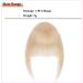 Elailite Real Human Hair Fringe Clip in Extensions - #24 Natural Blonde Neat Bangs for Women - Buy Online on GoSupps.com