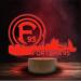 Fortuna D sseldorf LED lamp light night light logo crest ** Skyline ** red 13217