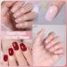 Semi Cured Gel Nails Strips 20 Stickers Nail Wraps Soft Self-Adhesive Gel Nail Stickers Salon-Quality Gel Nail Strips for Nails French Tip Manicure UV/LED Lamp Required (Garden-271) - Buy Online on GoSupps.com