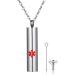 Large Medical Alert Necklace | Stainless Steel ID Pendant for Men & Women - Safe & Stylish - Buy Online on GoSupps.com