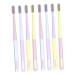 Gatuida Toothbrush 8pcs Ice Cream Toothbrush Sensitive Man Cleaning Brush Plastic