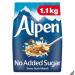 Alpen No Added Sugar Muesli - High in Fibre - Low in Saturated Fat - Blend of Wholegrain Oats & Wheat - 1.1kg