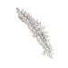 Minkissy Bridal Barrette Clip Rhinestone Elegent French Hair Barrette Bridal Wedding Crystal Hair Pin for Women Girls