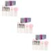 POPETPOP 3 Sets Makeup Brush Set Makeup Brush for Girls Brochas De Maquillaje Lady Tools Facial Kit Make up Sponges Makeup Brush for Women Bronzing Powder Travel White Mini Artificial Fiber