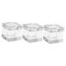 POPETPOP 3pcs nail art crystal cup glass bowl crystal cup nail powder liquid holder acrylic monomer liquid crystal nail art dish monomero dappen dish crystal glass Nail Pen with cover 5.5x5.5cmx3pcs Transparentx3pcs