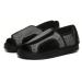 ZJING Men's Diabetic Recovery Shoes Adjustable Orthopedic Wide Width Walking Slippers Home Shoes for Arthritis Edema Swollen Feet Elderly Men 12 Grey