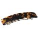 French Amie Oblong Handmade 3.5" Celluloid Automatic Hair Clip Barrette French Hair Clip for Girls Strong Hold Hair Clips for Women No Slip Durable Paris Hair Accessories, Made in France (Tokyo Shell)