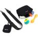 COOWONE Waterproof Dog Walking Bag with Integrated Poop Bag Dispenser - Adjustable Shoulder Bag for Dogs (Black) - Buy Online on GoSupps.com
