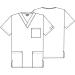 Cherokee Unisex V-Neck Scrub Top 4876 with 3 Pockets - Large Black - Buy Online on GoSupps.com