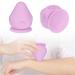 Trigger ball massage silicone myofascial triggerpunkt wall massage device with a suction coin mountable ball for back waist neck painful myofascial muscles (violet)