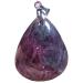 Natural Ruby Zoisite Pendant Red Green Rare Ruby Zoisite Crystal Stone For Women Man Luck Gift love Wealth 31x25x10mm water droplets Beads Silver Jewelry AAAA