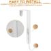 PRETYZOOM 2pcs Hook up Clothes Hanger Door Back Hat Hook White Bathroom Towel Hooks Clothes Hook No Punching - Buy Online on GoSupps.com