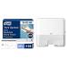 Tork XPress soft multifold paper towels 100289-H2 Premium folding towels 2-layer white & xpress mini dispenser for multifold paper towels 552100 compact H2 towel dispenser white 2-part set bundle with mini donor