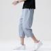 CEWIFO Men's Summer Shorts - Cotton & Linen 3/4 Training Pants - Lightweight Comfortable XL Gray - Buy Online on GoSupps.com