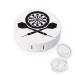 Darts Board Logo Round Case For Contact Lens Kit Storage Box with Mirror Printed
