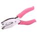 Star Shape Single Paper Hole Punch  1 Pack 6.3 Inch Length 1/4 Inch of Diameter of Hole Handheld Puncher with Pink Soft Thick Leather Cover(Star 1/4 inch)