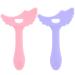 Eyeliner Stencils Soft Silicone Eyeshadow Stencil Eyeliner Applicator Tool with Tail Scoop Multifunctional Eyeliner Tool Mascara Shield Eyeshadow Applicators for Beginners 2Pcs