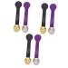FRCOLOR 6 Pcs Eye Cream Spoon Massager Facial Massage Roller Face Massager Massage Lotion Face Lotion Metal Eye Massager Tools Compact Eye Zinc Alloy Cleasing Milk Handle 5.7x1.2cmx3pcs Assorted Colorx3pcs