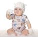 XYIYI Newborn Baby Winter Beanie Hat Mitten Set - Unisex Infant Toddler Warm Knitted Hat Glove Set 0-3 Months White - Buy Online on GoSupps.com