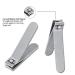 SurgeHai Stainless Steel Manicure Kit Set of 5 - Nail Clipper, Nail File, Cuticle Pusher, Eyebrow Clip, Ear Spoon - Silvery | Travel Case Included - Buy Online on GoSupps.com