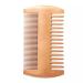 Premium Natural Wood Beard Comb with Anti-Static Design and PU Carry Pouch - Compact Pocket Size for Men's Hair Care (UK)