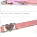 Chukchi Heart Bling Cat Collar | Safety Belt & Bell | Pink | 8-11 Inches - Buy Online on GoSupps.com