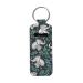 FKELYI Green Palms Elephant Chapstick Keychain Holder Lip Balm Sleeve Portable Lipstick Pocket Clip-on Lip Gloss Tube Holder Green Elephant