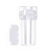 YOXIER Nail Round Head Silicone Stamping Transparent Tool Wear- for Female 1 Set Multicolor