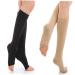 Buy Women's Open Toe Compression Socks | Calf Sleeve Stockings for Travel & Comfort - Buy Online on GoSupps.com