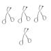 Healeved 4pcs Partial Eyelash Curler Practical Eyelash Tool Professional Eyelash Makeup Tool Mini Eyelash Curler Eyelash Clamps Stainless-Steel Eyelashes Curler Cosmetic Tools Lash Curlers 9.6x6.7cmx4pcs