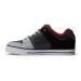 DC Shoes Boys Pure Elastic Sneaker 33 EU Red Heather Grey