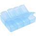 uxcell 8 Compartment Pill Organizer Box - Blue | Portable Gadget Storage | 7.3cm x 5.8cm x 2cm | International Shipping Available - Buy Online on GoSupps.com
