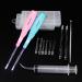 Airgoesin Tonsil Stone & Earwax Remover Kit with LED Tool - 2 Sets, Stainless Steel Pick, Oral Syringe, Irrigation Ear Syringe - Blue/Pink - Buy Online on GoSupps.com