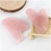 Labdip Rose Quartz Gua Sha Board - Textured Pink Stone for Body & Eye Massage | Acupuncture & Relaxation | International Shipping Available - Buy Online on GoSupps.com