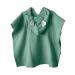 Mimuselina bathing poncho baby - baby poncho bath towel cotton and absorbent - bathing poncho children quickly drying for babies and children - bathrobe baby for beach and pool (mint)
