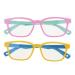 F Fityle Set of 2 Blue Light Filter Glasses 3-8 Years Lightweight Computer Glasses PC Gaming Glasses Children's Eyes
