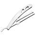 Minkissy razor holder made of stainless steel.Hairdresser holder bearing beard-razor holder hairdressing holder holder razor stand knife holder straight blade man stainless steel metal