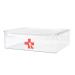 Gzsekken Dog Medicine Storage Box First Aid Empty Box for Pet Clear Medicine Storage Box with Lid Dog Medicine Box Medicine Storage Chest for Dog Cat or Rabbit for Travel Camping Car Emergency