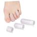 Healifty Silicone Toe Sleeves 5 Pairs Silicone Gel Thumb Protector Silicone Toe Sleeves s Toe Sleeve for Trigger Finger Cot Orthotics Finger Guard Transparent Running Shoes